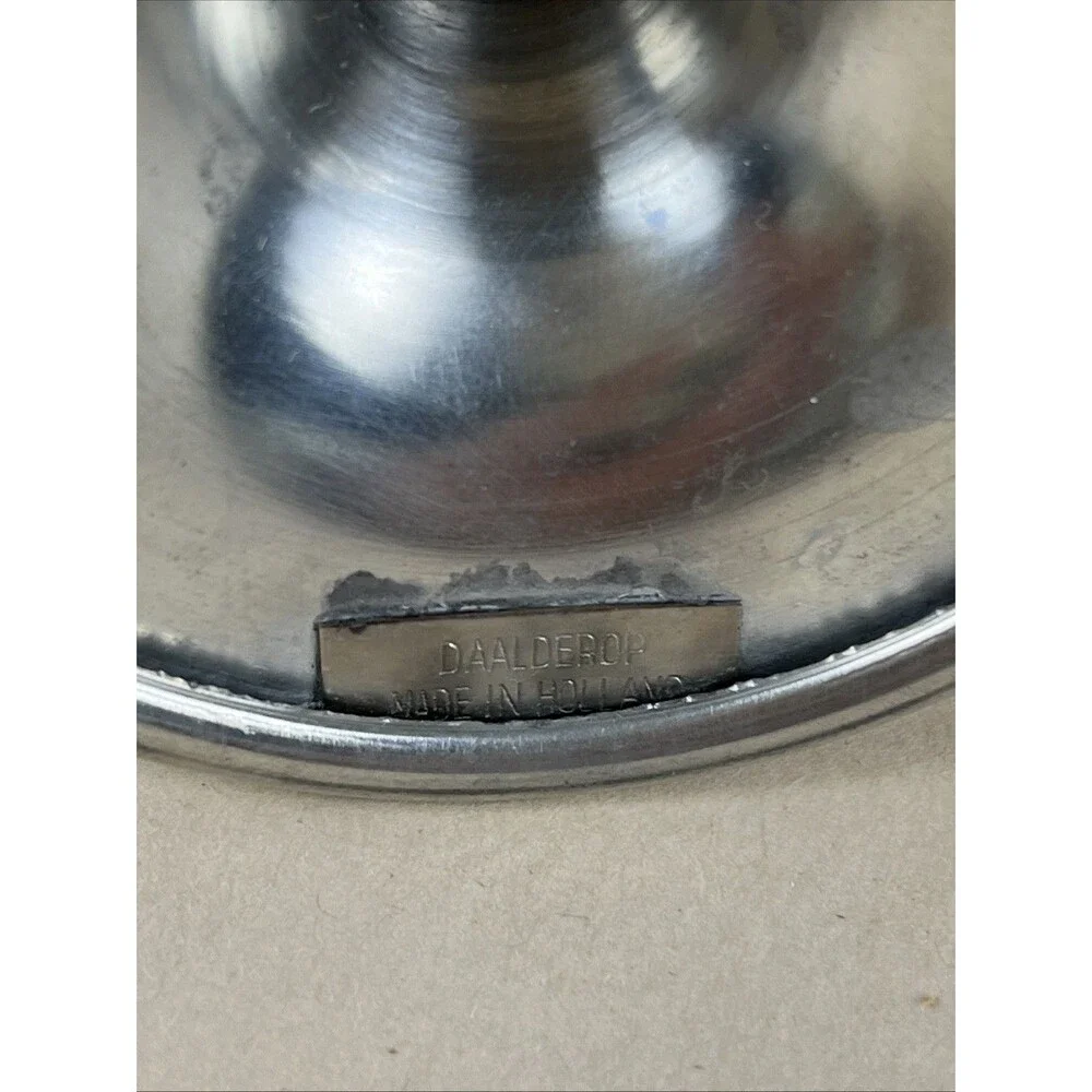 Vintage 1970’s DAALDEROP Made In Holland Pewter Small Footed Bud Vase Home Decor